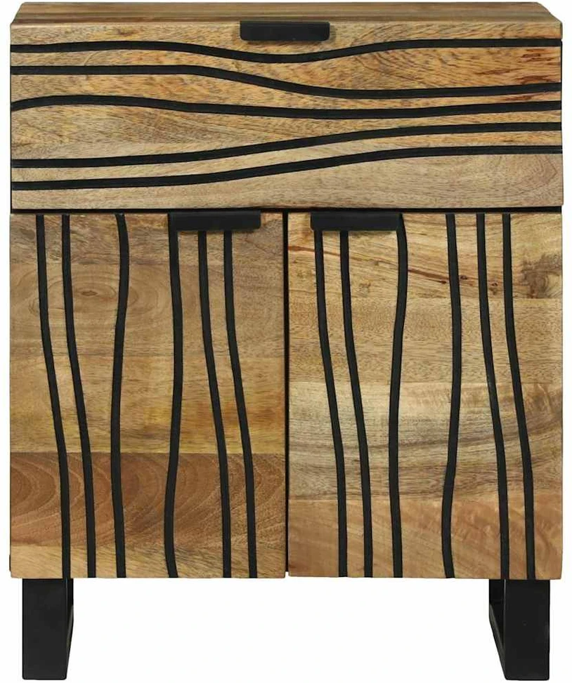 Šalia lovos spintelė Natūrali 50 x 33 x 60 cm Apdirbta mediena