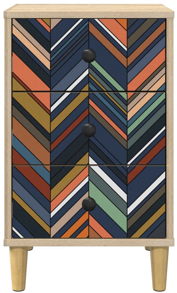 Šalia lovos spintelė OMMEN 2 vnt. Sonoma ąžuolas