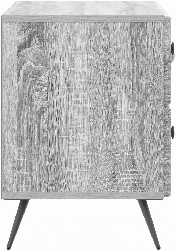 Šalia lovos spintelė Pilka sonoma ąžuolo 62 x 34,5 x 47,5 cm