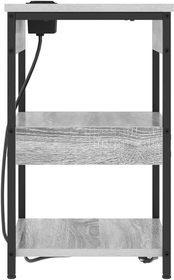 Šalia lovos spintelė Pilkas Sonoma 41 x 31 x 51 cm