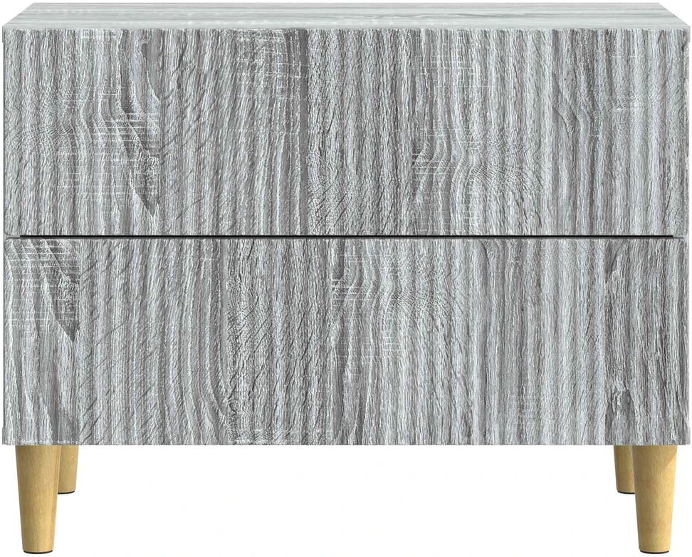 Šalia lovos spintelė Pilka sonoma ąžuolo 62 x 34,5 x 48 cm
