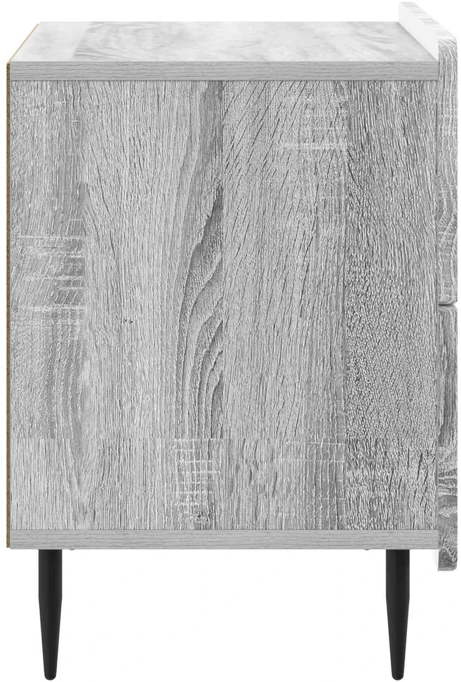 Šalia lovos spintelė Pilka sonoma ąžuolo 62 x 34,5 x 49,5 cm
