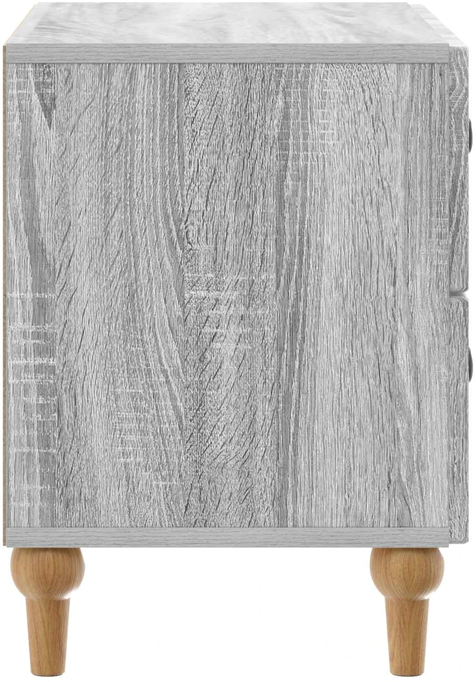 Šalia lovos spintelė Pilka sonoma ąžuolo 62 x 34,5 x 48 cm
