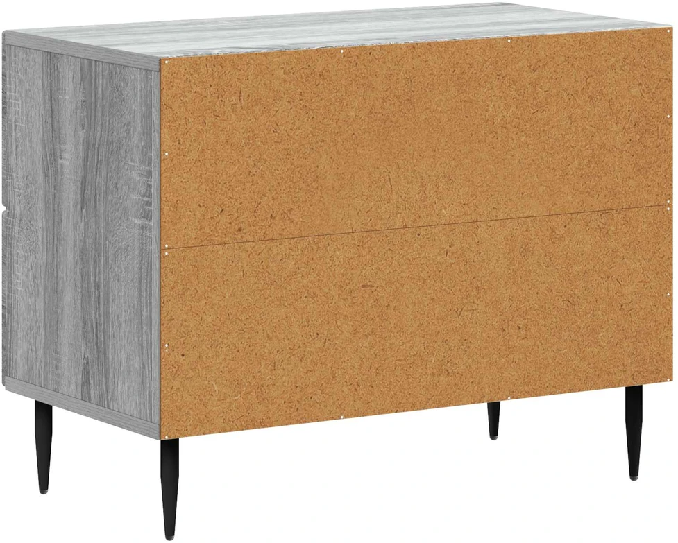 Šalia lovos spintelė Pilka sonoma ąžuolo 62 x 34,5 x 47,5 cm