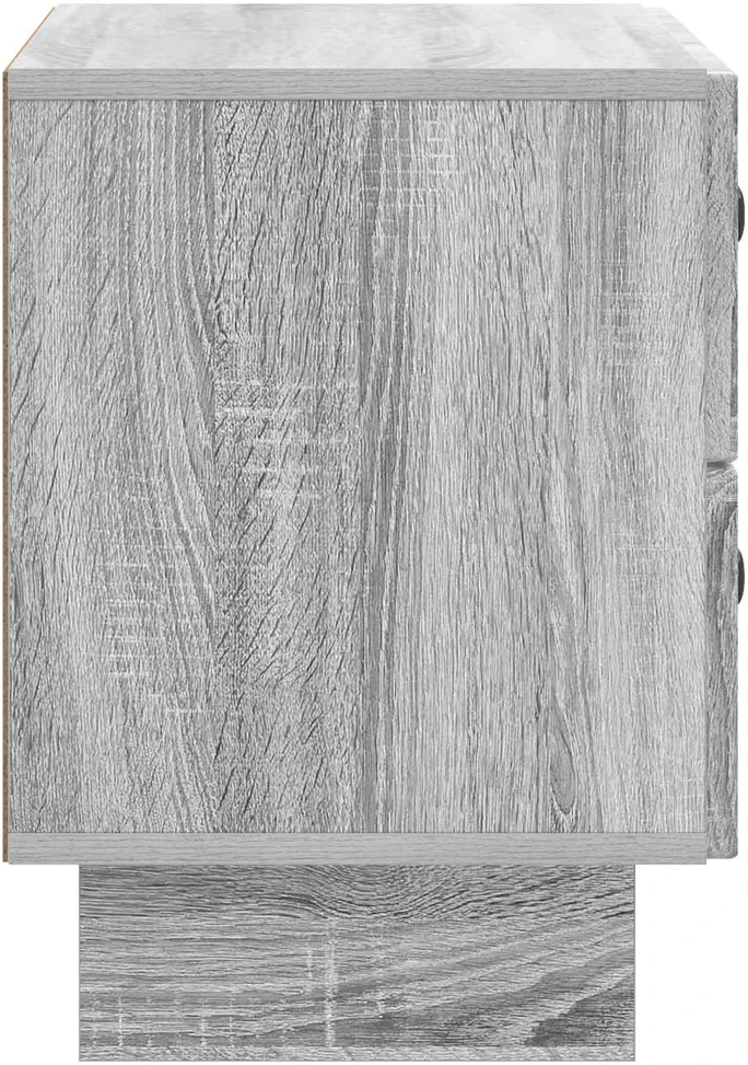 Šalia lovos spintelė Pilka sonoma ąžuolo 62 x 34,5 x 47,5 cm