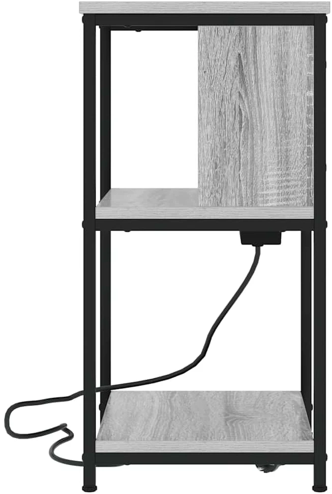 Šalia lovos spintelė Pilkas Sonoma 38 x 31 x 61 cm