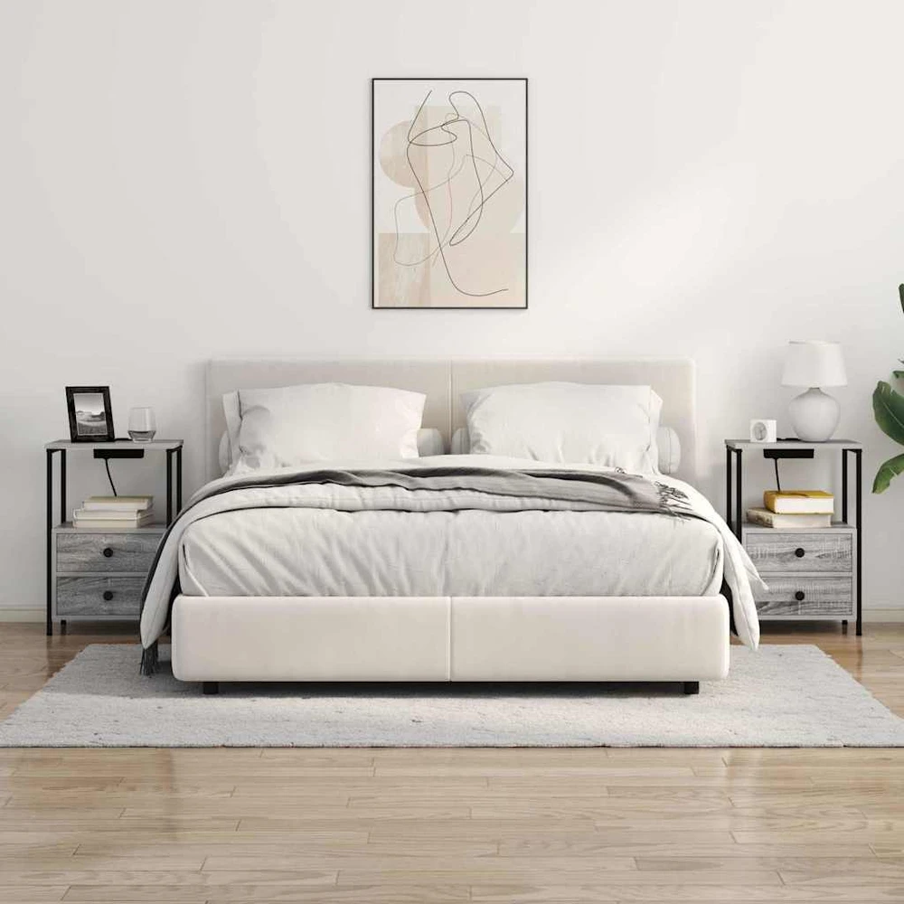 Šalia lovos spintelė Pilkas Sonoma 40 x 31 x 60 cm