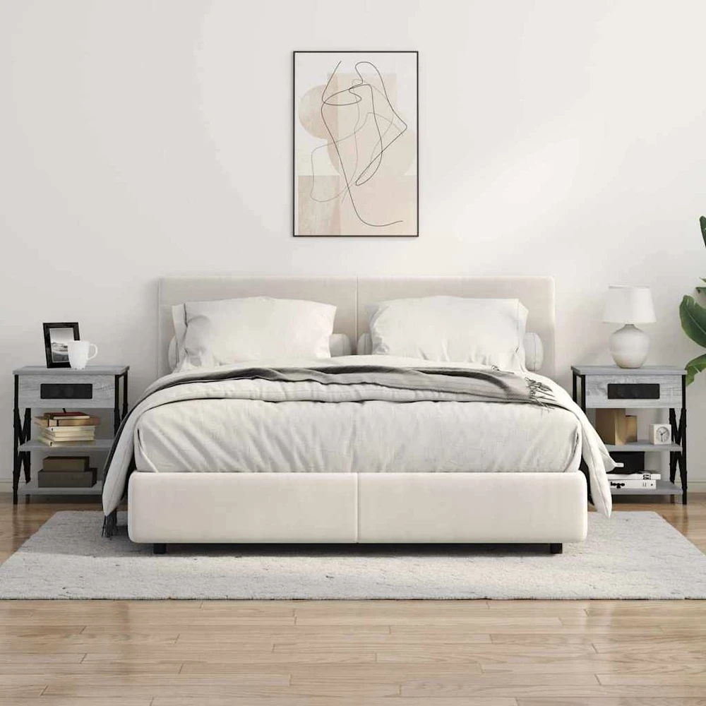 Šalia lovos spintelė Pilkas Sonoma 41 x 31 x 51 cm