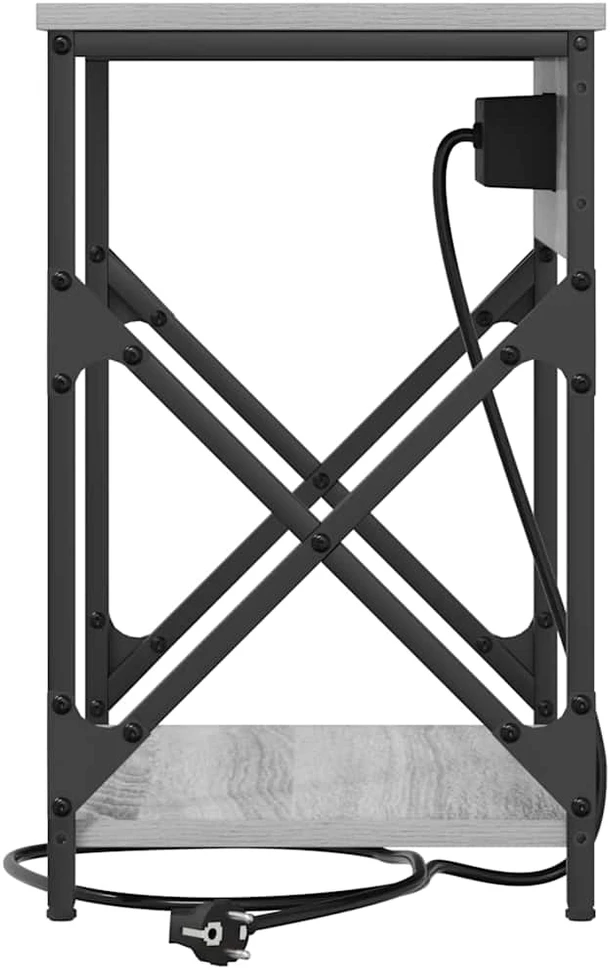 Šalia lovos spintelė Pilkas Sonoma 41 x 31 x 51 cm