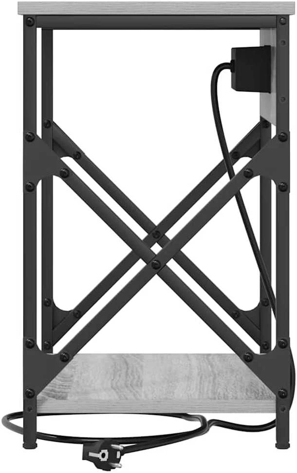 Šalia lovos spintelė Pilkas Sonoma 41 x 31 x 51 cm