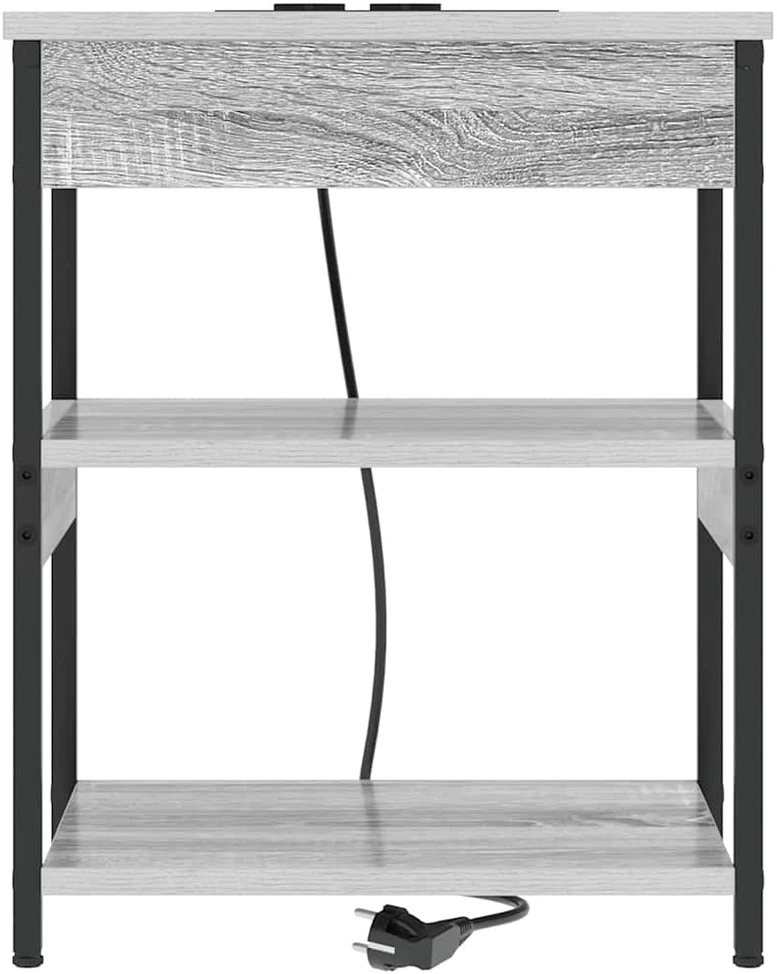 Šalia lovos spintelė Pilkas Sonoma 41 x 31 x 51 cm