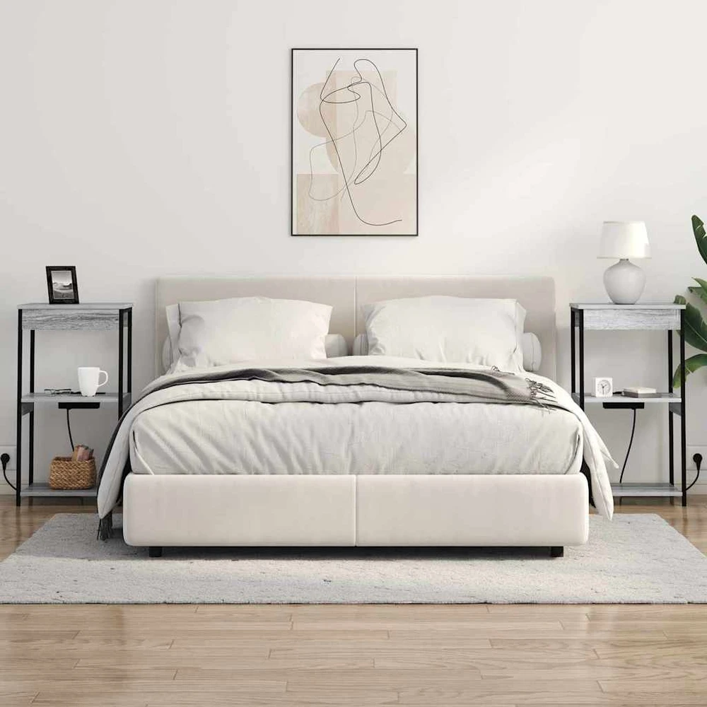 Šalia lovos spintelė Pilkas Sonoma 41 x 31 x 76 cm