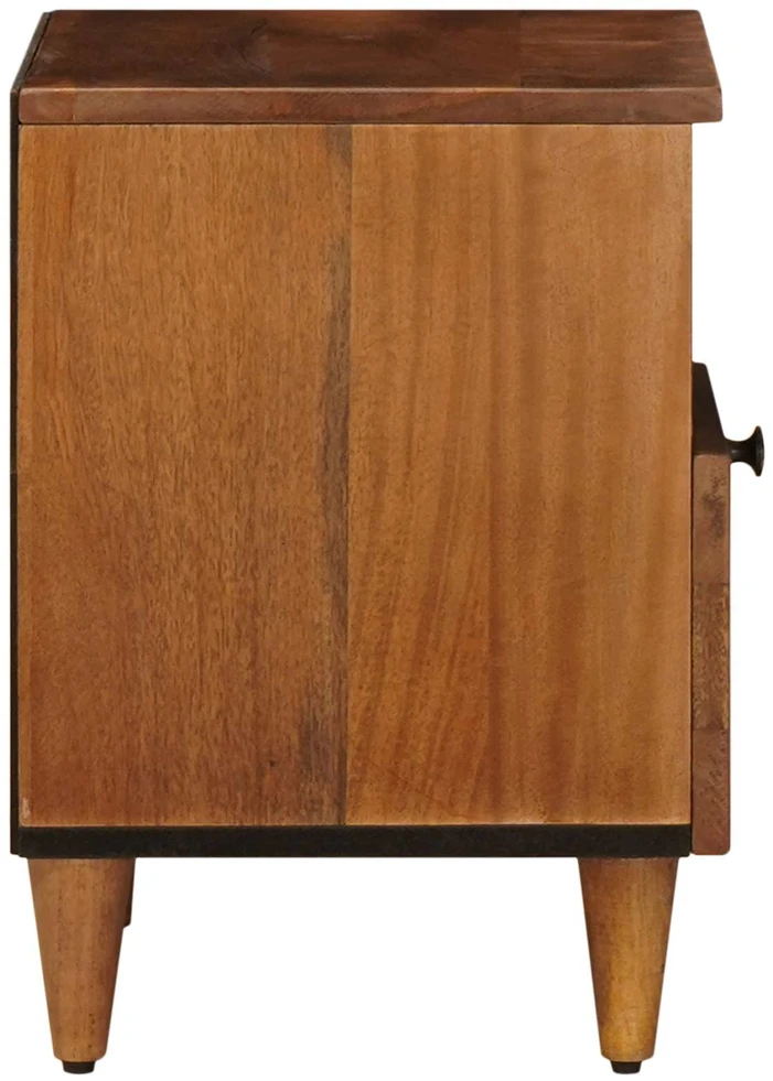 Šalia lovos spintelė Ruda 40 x 33 x 46 cm Kietas mango medis