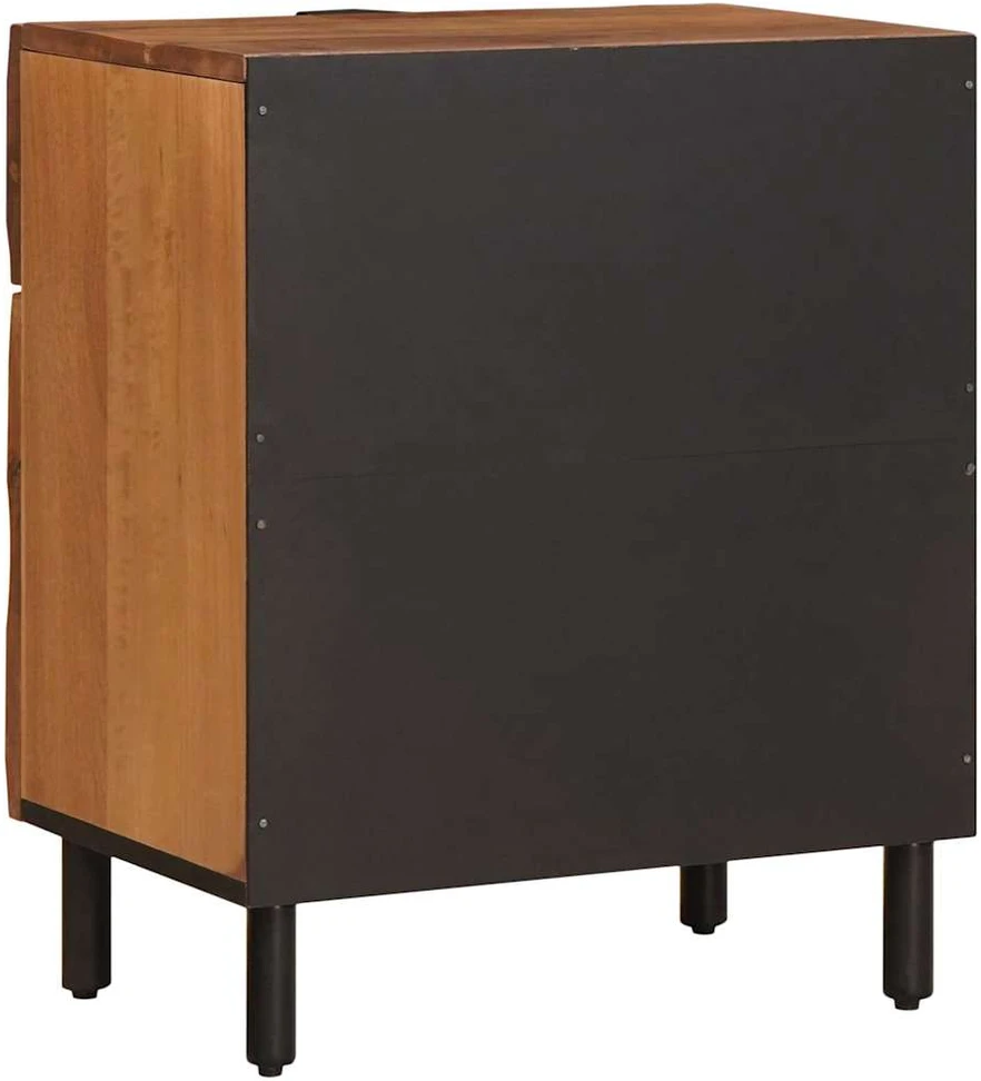 Šalia lovos spintelė Ruda 50 x 33 x 60 cm Kietas mango medis