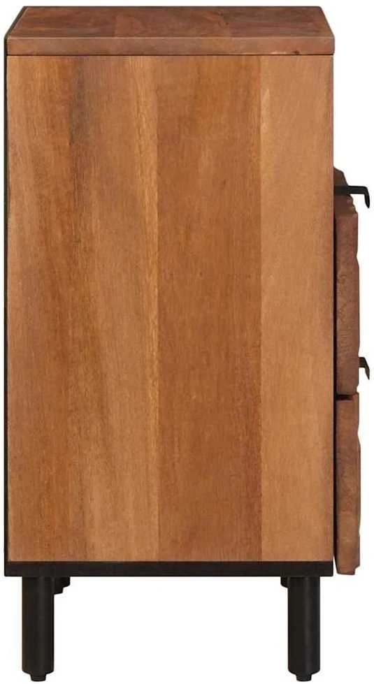 Šalia lovos spintelė Ruda 50 x 33 x 62 cm Kietas mango medis
