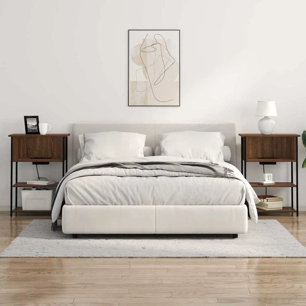 Šalia lovos spintelė Rudas ąžuolas 55 x 31 x 76 cm