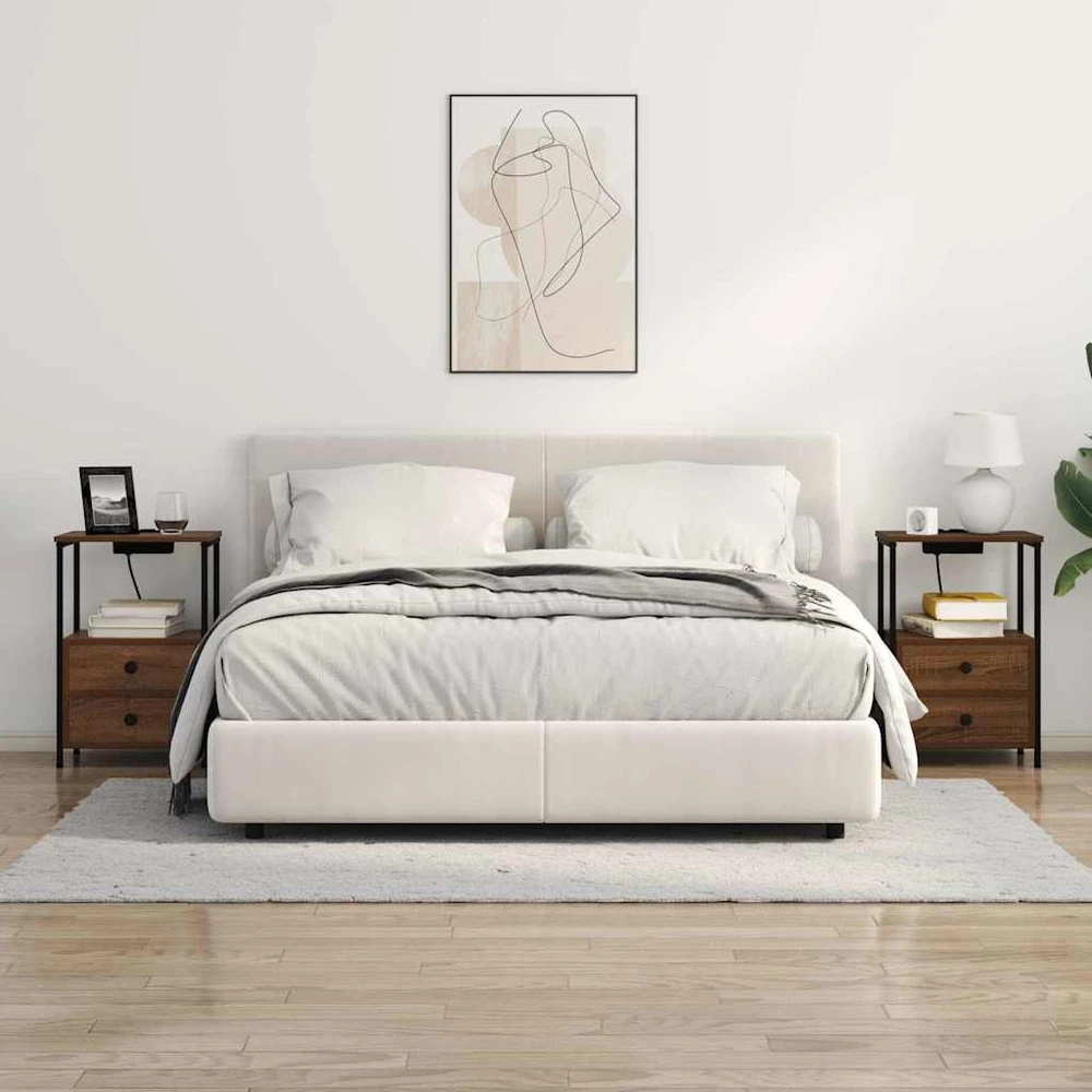 Šalia lovos spintelė Rudas ąžuolas 40 x 31 x 60 cm