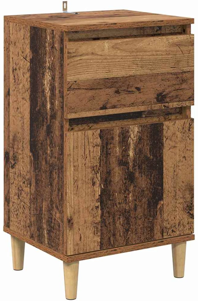Šalia lovos spintelė Senas medis 40 x 35 x 70 cm
