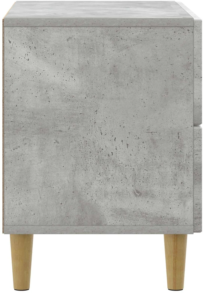 Šalia lovos spintelė su stalčių Betono pilka 62 x 34,5 x 48 cm