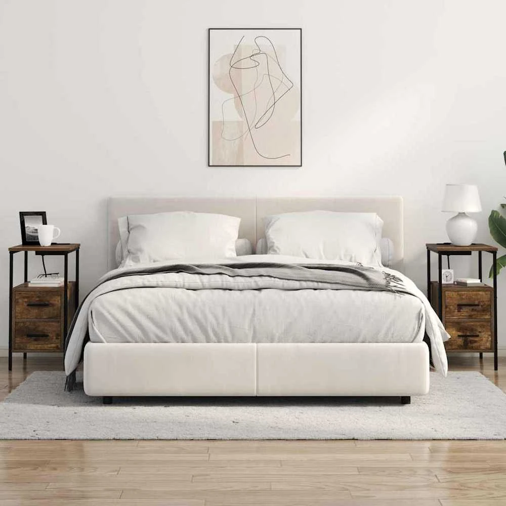 Šalia lovos spintelė Rūkyta ąžuolas 30 x 48 x 61 cm