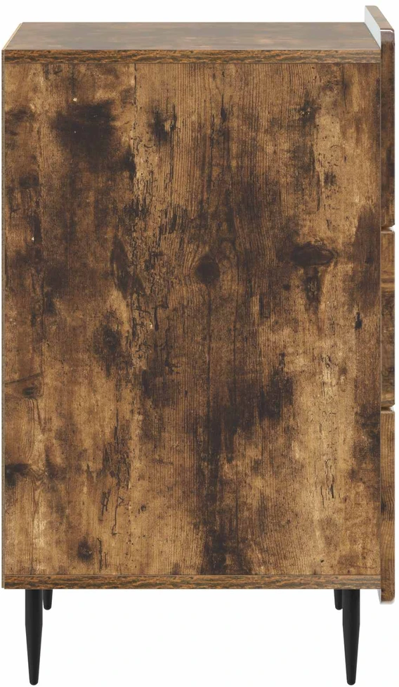 Šalia lovos spintelė su stalčių Dūminio ąžuolo 43x 41 x 68 cm