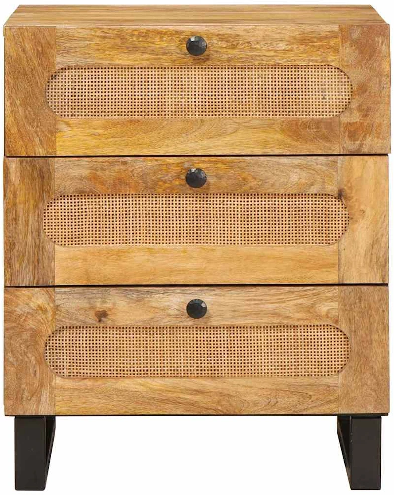 Šalia lovos spintelė su stalčių Natūrali 50 x 33 x 62 cm
