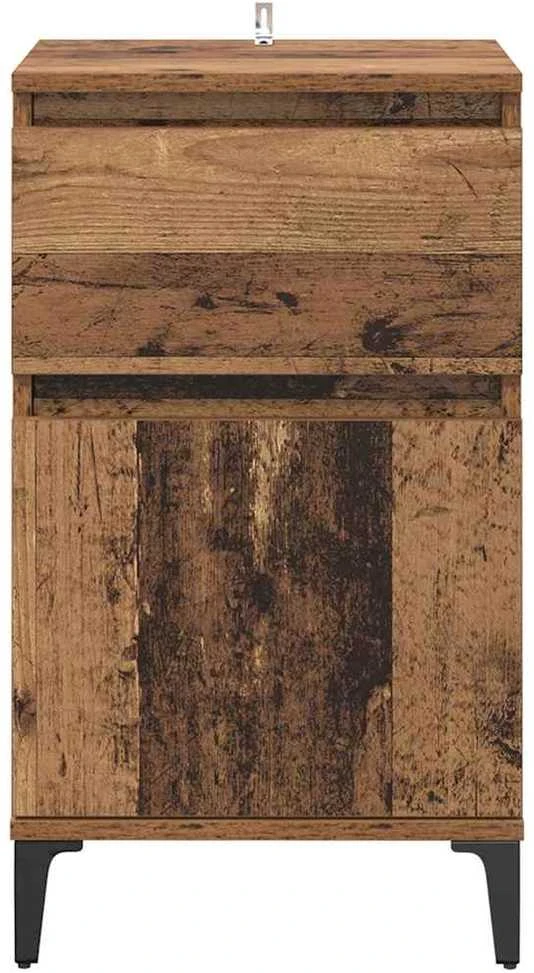Šalia lovos spintelė Senas medis 40 x 35 x 70 cm