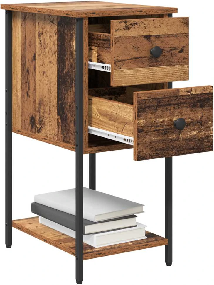 Šalia lovos spintelė Sena mediena 32 x 42 x 70 cm