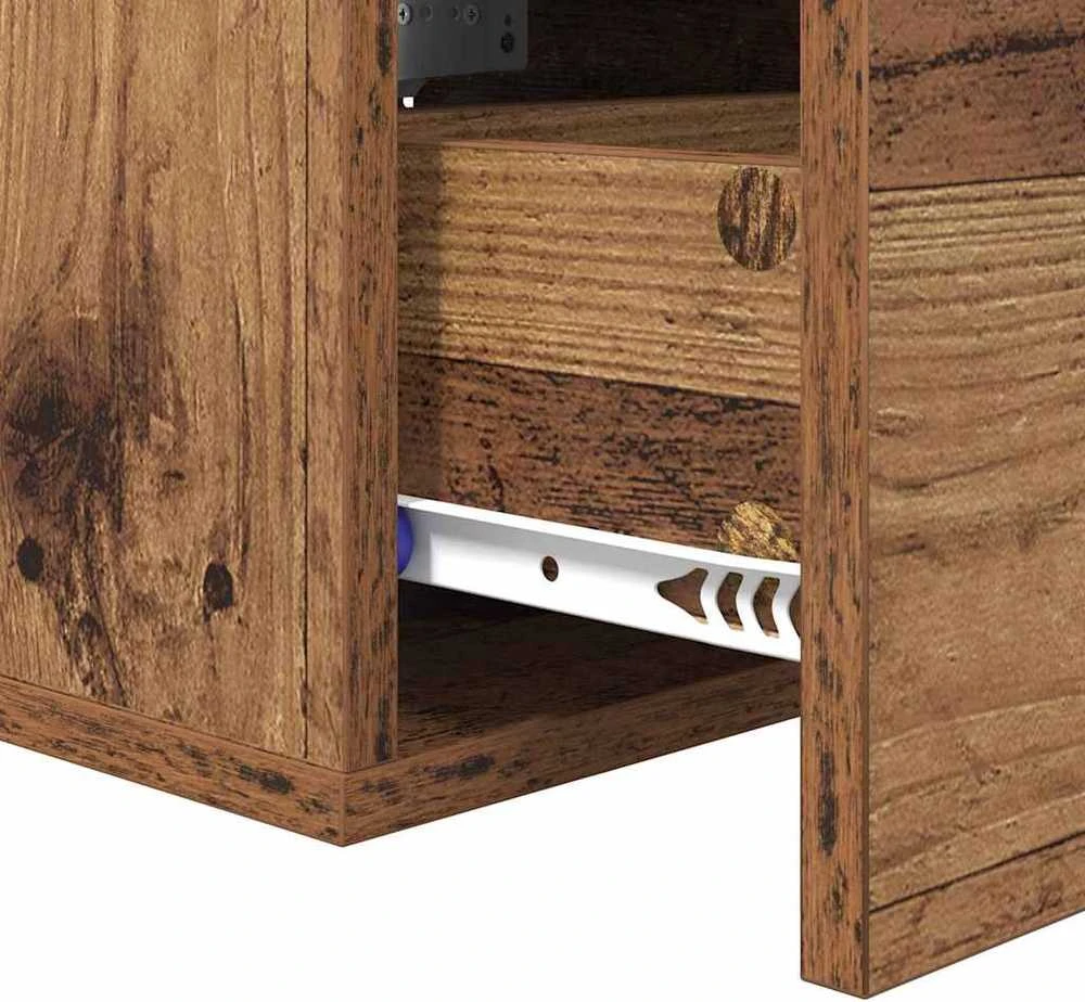 Šalia lovos spintelė Sena mediena 35 x 35 x 20 cm