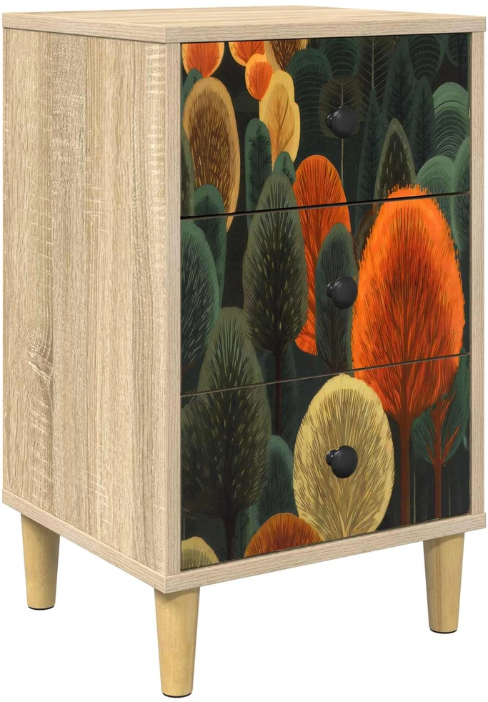 Šalia lovos spintelė ZAANDAM Sonoma ąžuolas 36 x 33 x 60 cm