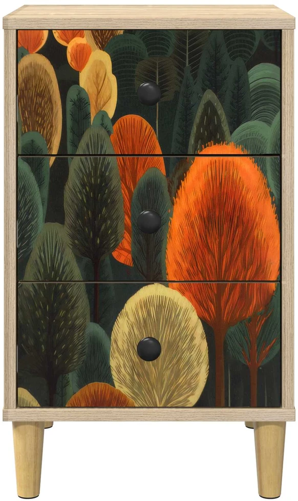 Šalia lovos spintelė ZAANDAM Sonoma ąžuolas 36 x 33 x 60 cm