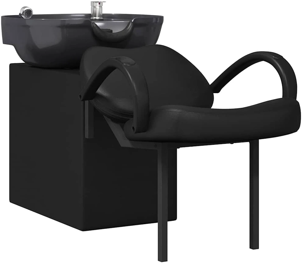Šampūno kėdė Juoda 136 x 60 x 92 cm PVC