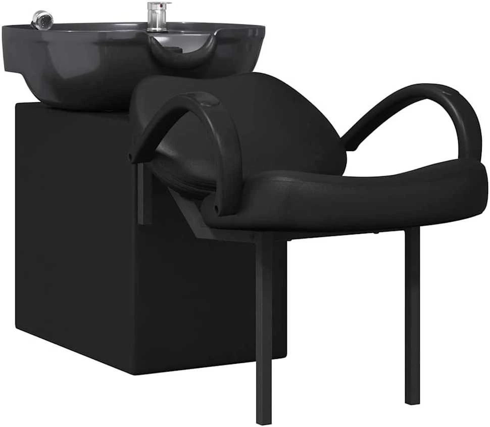 Šampūno kėdė Juoda 136 x 60 x 92 cm PVC