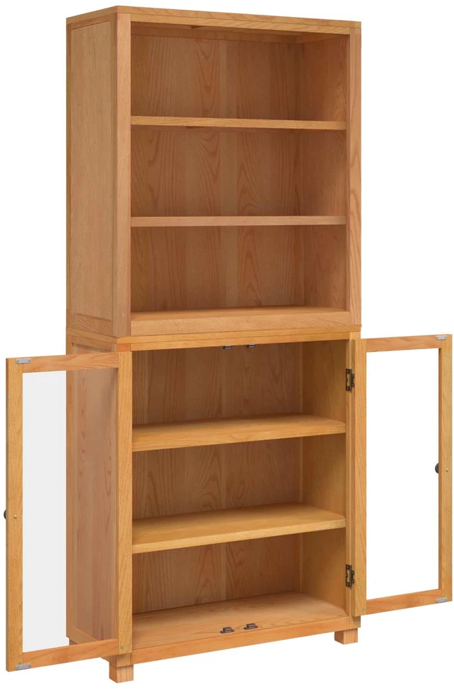 Sandėliavimo baldų komplektas 2 vnt. Natūrali 80 x 35 x 185 cm