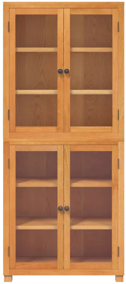 Sandėliavimo baldų komplektas 2 vnt. Natūrali 80 x 35 x 185 cm