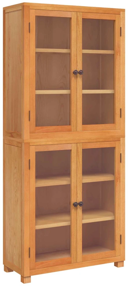 Sandėliavimo baldų komplektas 2 vnt. Natūrali 80 x 35 x 185 cm