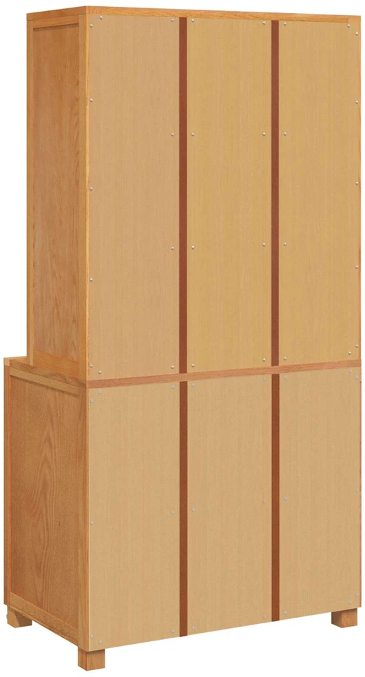 Sandėliavimo baldų komplektas 2 vnt. Ruda 80 x 50 x 160 cm
