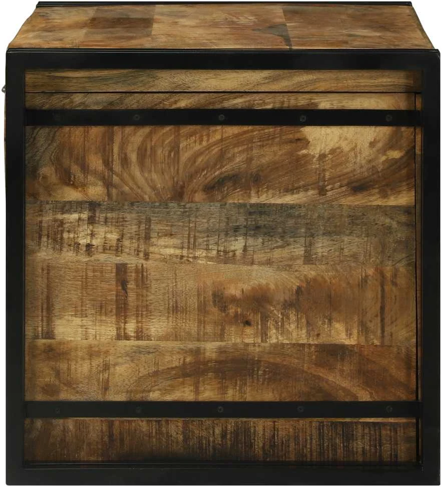 Saugojimo dėžė Ruda ir juoda 80 x 50 x 50 cm