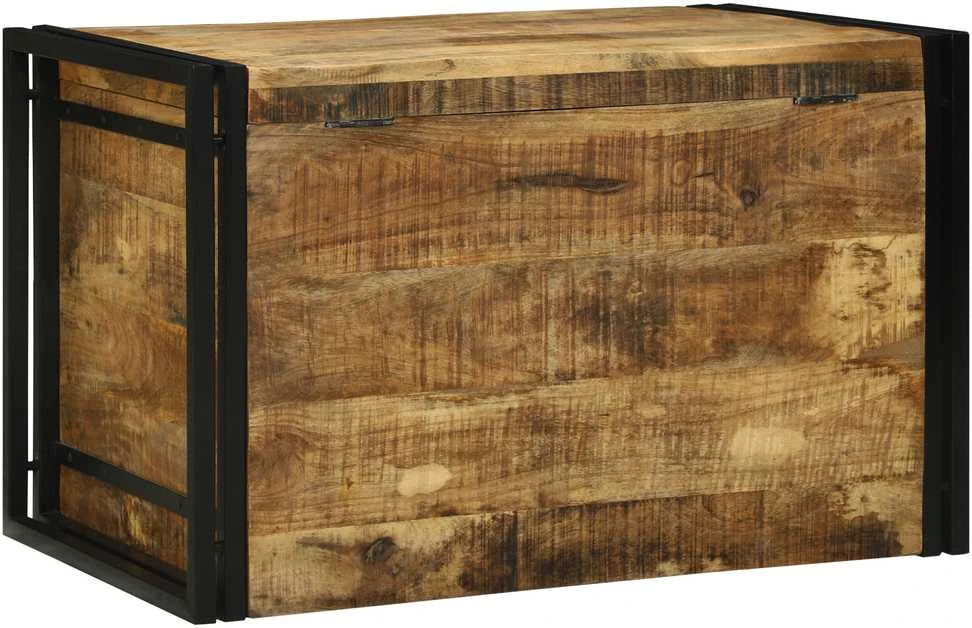 Saugojimo dėžė Ruda ir juoda 80 x 50 x 50 cm