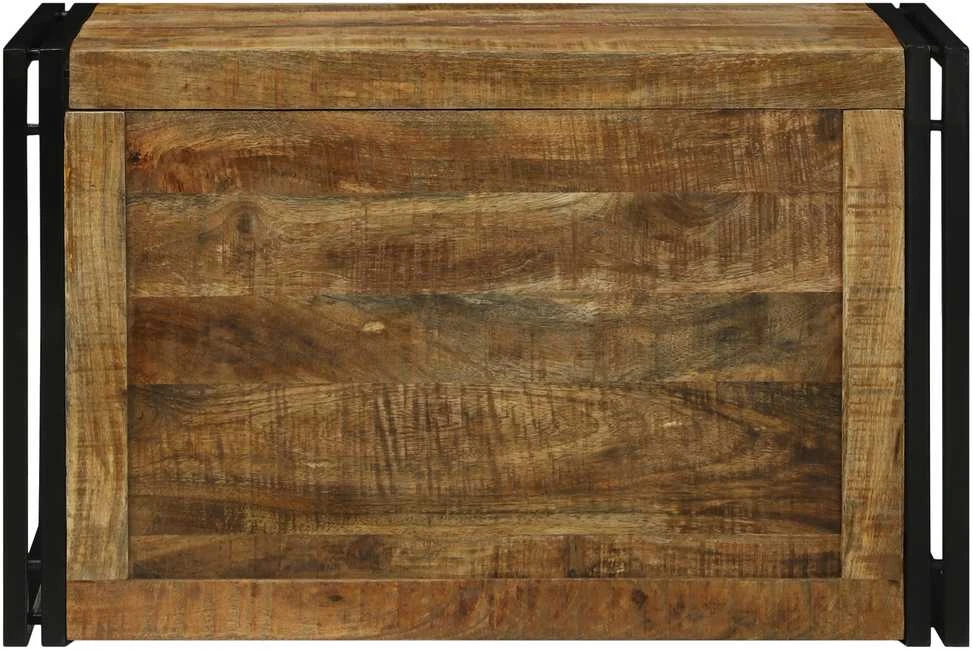 Saugojimo dėžė Ruda ir juoda 80 x 50 x 50 cm