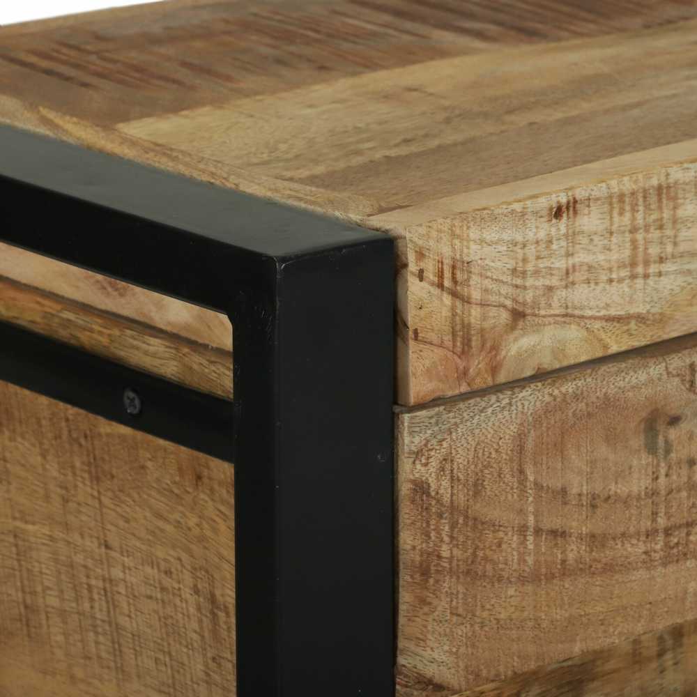 Saugojimo dėžės Ruda 60 x 30 x 30 cm Mango medienos masyvas