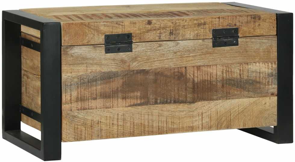 Saugojimo dėžės Ruda 60 x 30 x 30 cm Mango medienos masyvas