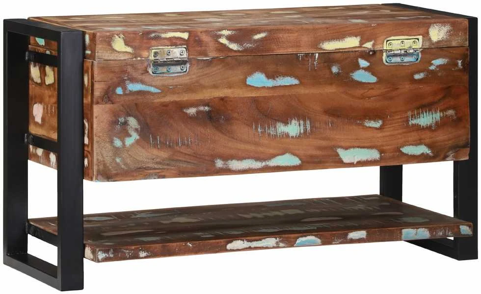 Saugojimo dėžė Įvairiaspalvis Perdirbtos medienos masyvas