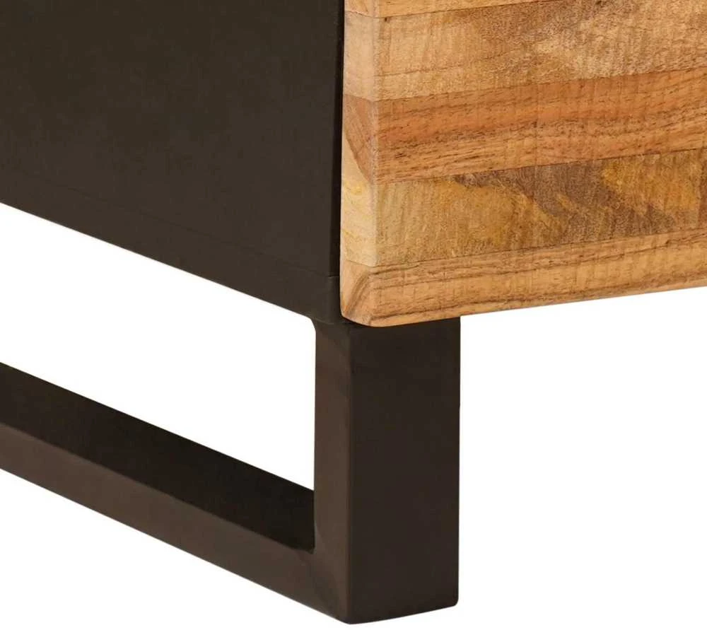 Sandėliavimo komodas 60 x 33 x 75 cm Kietas mango medis Ruda