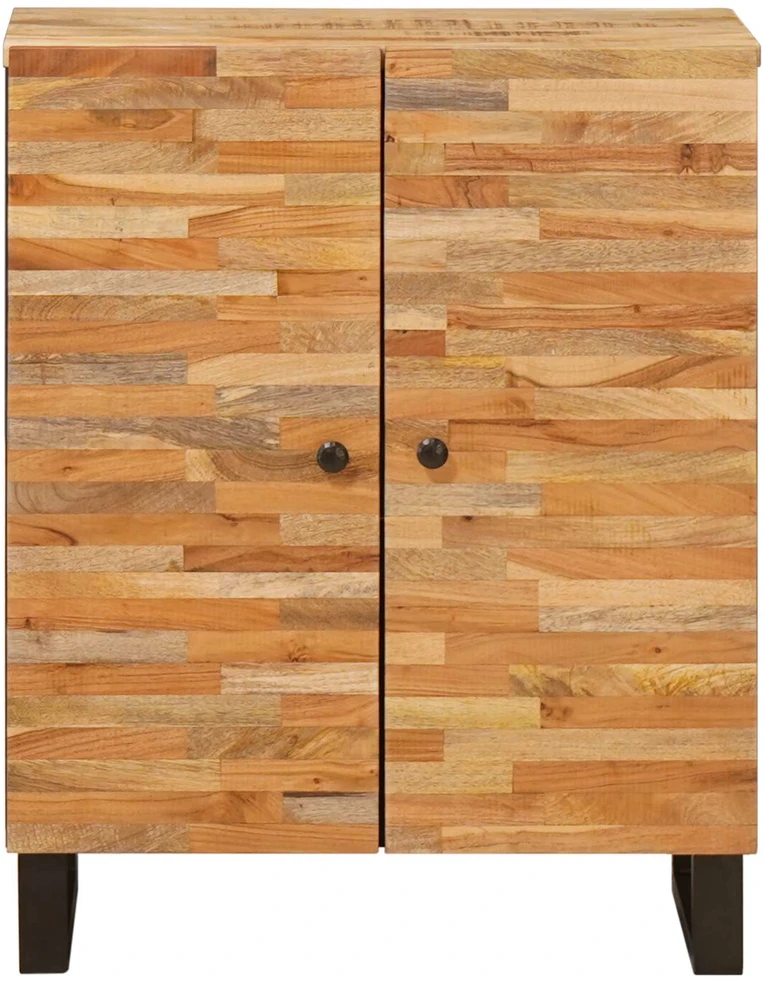 Sandėliavimo komodas 60 x 33 x 75 cm Kietas mango medis Ruda