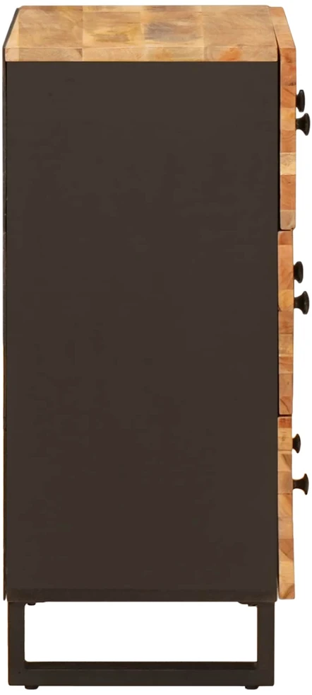 Sandėliavimo komodas 60 x 33 x 75 cm Kietas mango medis Ruda