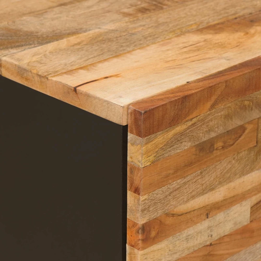Sandėliavimo komodas 60 x 33 x 75 cm Kietas mango medis Ruda