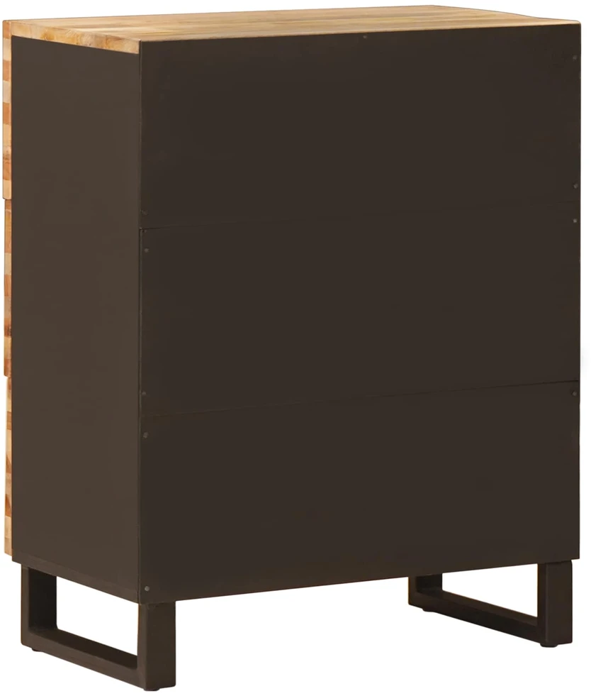 Sandėliavimo komodas 60 x 33 x 75 cm Kietas mango medis Ruda