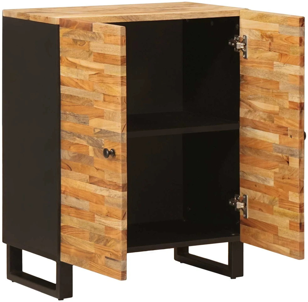 Sandėliavimo komodas 60 x 33 x 75 cm Kietas mango medis Ruda