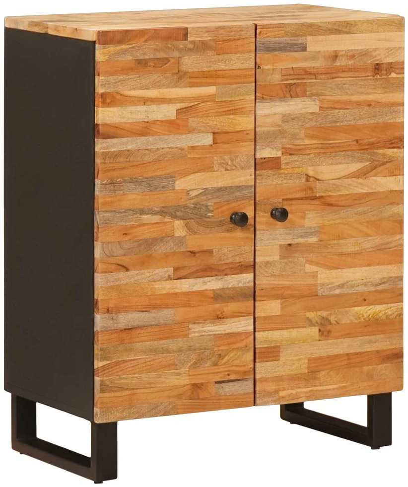 Sandėliavimo komodas 60 x 33 x 75 cm Kietas mango medis Ruda